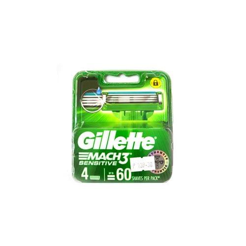 4s Razorblade Gillette Mach3 Sensitive Razor Blade Cartridge Refills 4s - Landmark