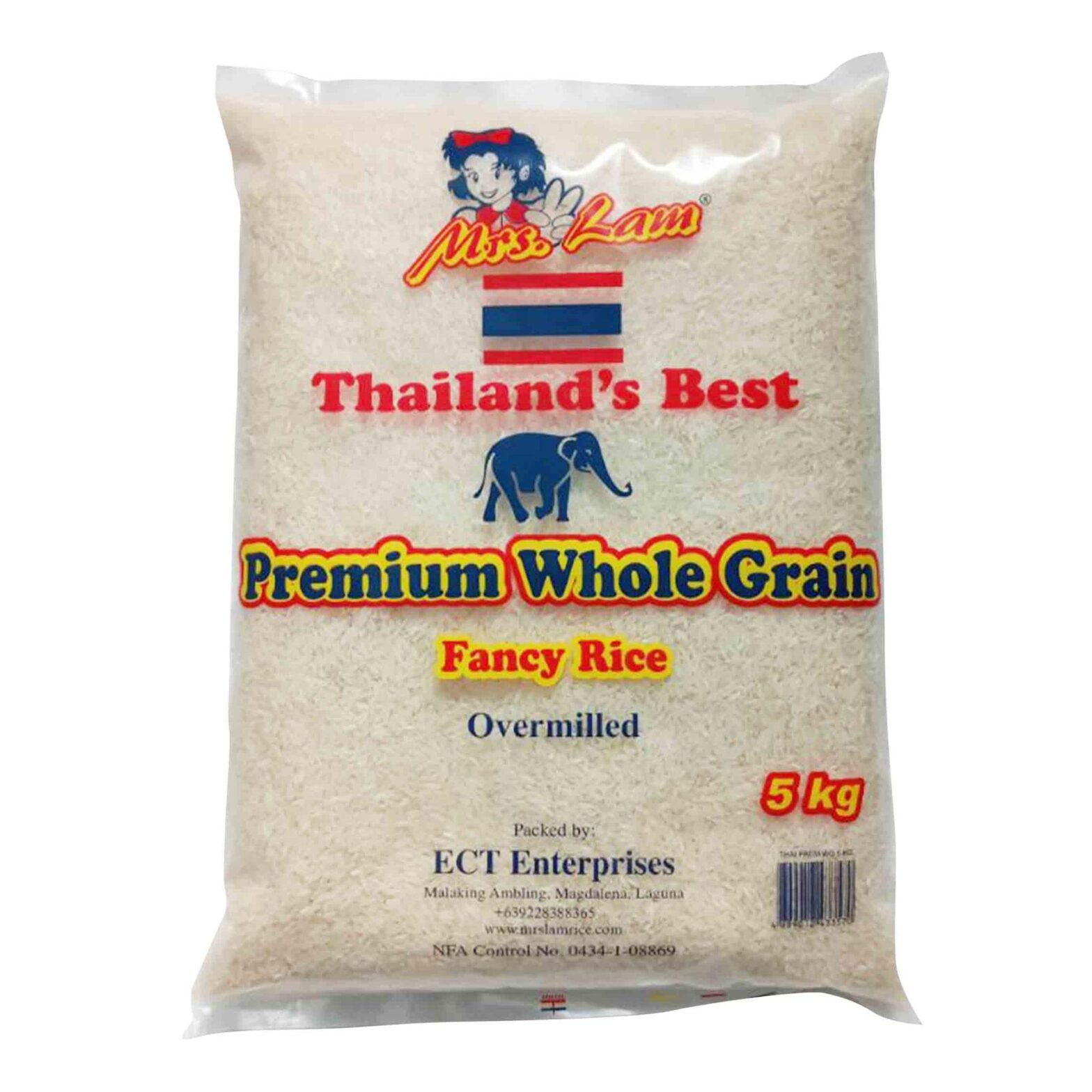 Fancy Rice In Store Thai Premium Whole Grain Fancy Rice 5kg - Landmark