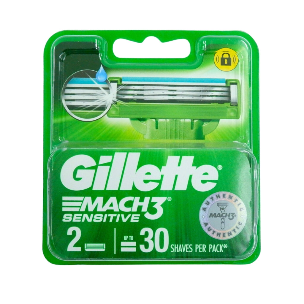 Gillette mach 3 Sensitive 2 pieces Disposable Razor - Landmark